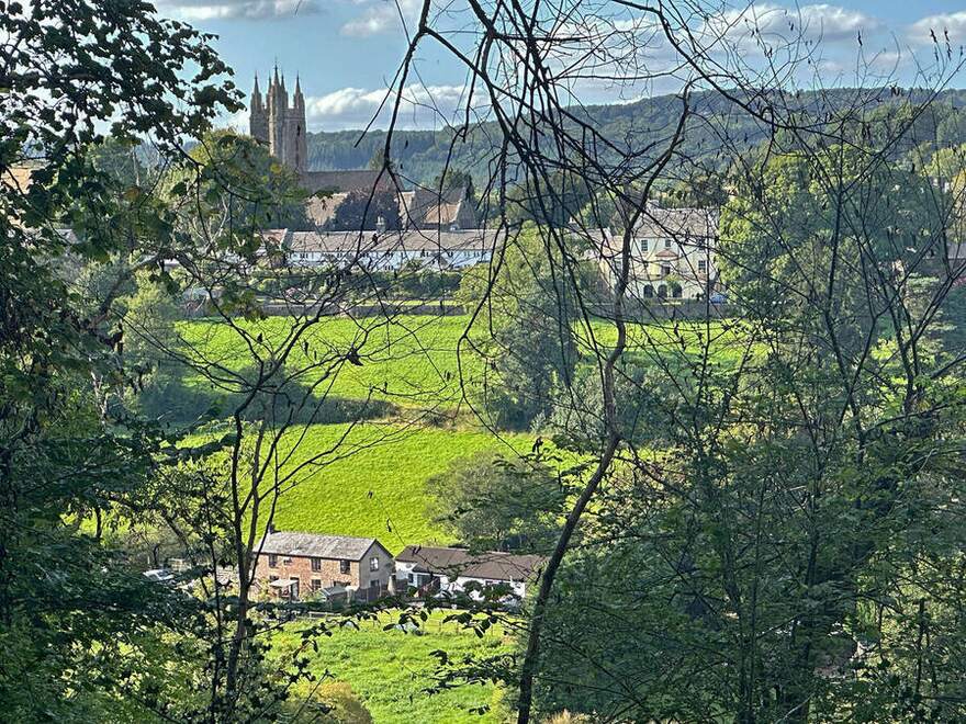View across the Wye Valley from the Wild Boar Chase route